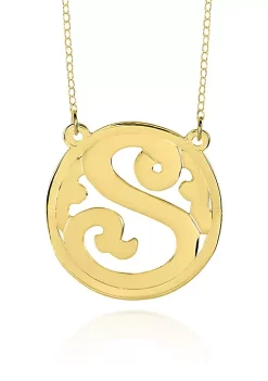 Discount ✔️ 14k Yellow Gold S Monogram Necklace by Belk & Co. 🎉 -DealsBelk & Co. Store Belk 33296