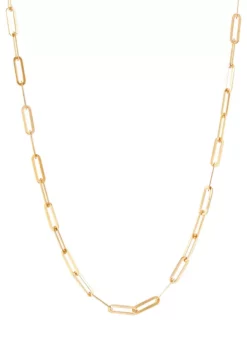 Top 10 🔔 Paperclip Chain in 10K Yellow Gold by Belk & Co. 🤩