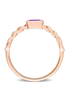 Discount ๐ Octagon Amethyst Link Ring in 10k Rose Gold by Belk & Co. ๐ 8 Discount ๐ Octagon Amethyst Link Ring in 10k Rose Gold by Belk & Co. ๐ -DealsBelk & Co. Store Belk 33302