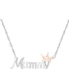 Promo 👍 1/6 ct. t.w. Diamond Mom Necklace in Sterling Silver & 10K Rose Gold by Belk & Co. ⭐