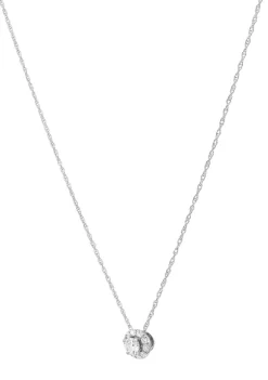 Promo 😀 Grown With Love 1/4 ct. t.w. Lab Created Diamond Pendant with 18 Inch Rope Chain in 10K White Gold by Belk & Co. 😍 -DealsBelk & Co. Store Belk 33311