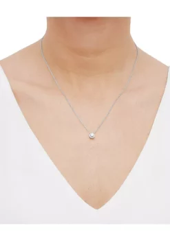 Promo 😀 Grown With Love 1/4 ct. t.w. Lab Created Diamond Pendant with 18 Inch Rope Chain in 10K White Gold by Belk & Co. 😍 -DealsBelk & Co. Store Belk 33314