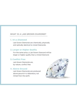 Promo 😀 Grown With Love 1/4 ct. t.w. Lab Created Diamond Pendant with 18 Inch Rope Chain in 10K White Gold by Belk & Co. 😍 -DealsBelk & Co. Store Belk 33315