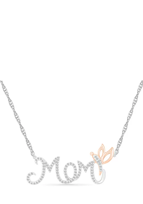 Cheap ๐ 1/5 ct. t.w. Diamond Mom Necklace in Sterling Silver & 10K Rose Gold by Belk & Co. ๐ 3 Cheap ๐ 1/5 ct. t.w. Diamond Mom Necklace in Sterling Silver & 10K Rose Gold by Belk & Co. ๐ - Image 3