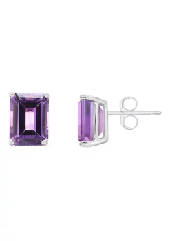 Buy ⌛ 14K Gold 8x6 Emerald Cut Amethyst Earrings by Belk & Co. 😀 -DealsBelk & Co. Store Belk 33326