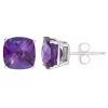 Outlet 😍 Sterling Silver 8mm Cushion Amethyst Stud Earrings by Belk & Co. 😉