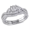 Brand new ✔️ 1.12 ct. t.w. Diamond 3-Stone Bridal Set in 14k White Gold by Belk & Co. ❤️