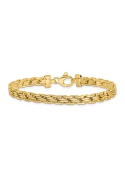 Deals 😉 14K Yellow Gold Polished Fancy Link Bracelet by Belk & Co. 😍 -DealsBelk & Co. Store Belk 33403