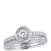 Coupon 👍 2 Piece 1/2 ct. t.w. Diamond Swirl Bridal Ring Set in 10k White Gold by Belk & Co. 🎁