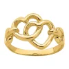 Promo 💯 14K Yellow Gold Double Cutout Heart Ring by Belk & Co. ✨