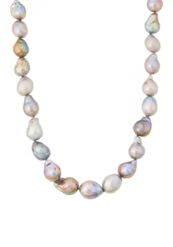Brand new โญ Gray Down Ming Pearl Necklace in Sterling Silver by Belk & Co. ๐คฉ