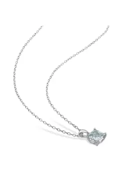 Brand new ๐ 1 ct. t.g.w. Synthetic Spinel (Aquamarine) Solitaire Pendant with Chain in Sterling Silver by Belk & Co. ๐งจ 8 Brand new ๐ 1 ct. t.g.w. Synthetic Spinel (Aquamarine) Solitaire Pendant with Chain in Sterling Silver by Belk & Co. ๐งจ -DealsBelk & Co. Store Belk 33517