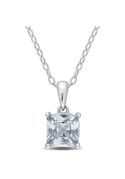 Brand new ๐ 1 ct. t.g.w. Synthetic Spinel (Aquamarine) Solitaire Pendant with Chain in Sterling Silver by Belk & Co. ๐งจ 9 Brand new ๐ 1 ct. t.g.w. Synthetic Spinel (Aquamarine) Solitaire Pendant with Chain in Sterling Silver by Belk & Co. ๐งจ -DealsBelk & Co. Store Belk 33518