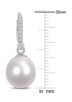 Best Pirce โญ 10-11mm South Sea Cultured Freshwater Pearl and 1/8 CT TDW Diamond Leverback Earrings in 14k White Gold by Belk & Co. ๐ 7 Best Pirce โญ 10-11mm South Sea Cultured Freshwater Pearl and 1/8 CT TDW Diamond Leverback Earrings in 14k White Gold by Belk & Co. ๐ -DealsBelk & Co. Store Belk 33571