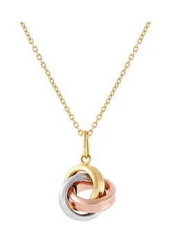 Brand new 😍 Love Knot Pendant in 14K Yellow, White, and Rose Gold by Belk & Co. 🥰 -DealsBelk & Co. Store Belk 33578