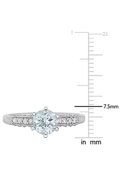 Top 10 🛒 3/4 ct. t.g.w. Aquamarine and 1/4 ct. t.w. Diamond Solitaire Ring in 10K White Gold by Belk & Co. 👍 -DealsBelk & Co. Store Belk 33582