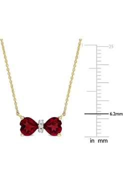 Discount 👍 1 ct. t.g.w. Garnet and Diamond Accent Bow Necklace in 10K Yellow Gold by Belk & Co. 🥰 8 Discount 👍 1 ct. t.g.w. Garnet and Diamond Accent Bow Necklace in 10K Yellow Gold by Belk & Co. 🥰 -DealsBelk & Co. Store Belk 33615