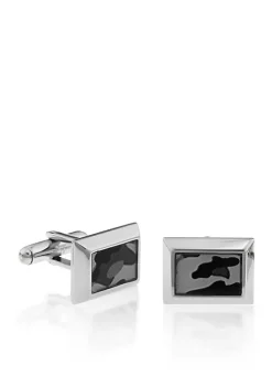 Buy 🌟 Men's Stainless Steel Camouflage Cufflinks by Belk & Co. ✨ -DealsBelk & Co. Store Belk 33720