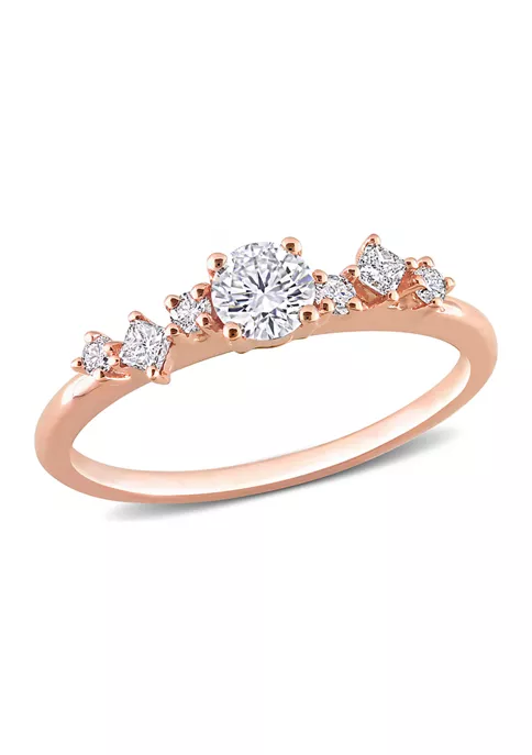 Best Pirce π 1/2 CT TDW Diamond Semi-Eternity Ring in 14k Rose Gold by Belk & Co. π 1 Best Pirce π 1/2 CT TDW Diamond Semi-Eternity Ring in 14k Rose Gold by Belk & Co. π