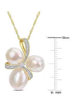 Wholesale 🔔 8-9.5MM Freshwater Cultured Pearl and 1/10 CT TW Diamond Ribbon Necklace in 14k Yellow Gold by Belk & Co. 🤩 7 Wholesale 🔔 8-9.5MM Freshwater Cultured Pearl and 1/10 CT TW Diamond Ribbon Necklace in 14k Yellow Gold by Belk & Co. 🤩 -DealsBelk & Co. Store Belk 33781