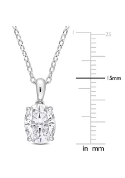 Wholesale 🧨 Lab Created 2 ct. t.g.w. Created Moissanite Solitaire Pendant with Chain in Sterling Silver by Belk & Co. ⭐ -DealsBelk & Co. Store Belk 33823