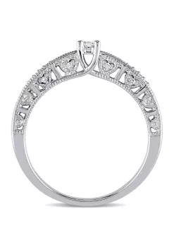 Deals ❤️ 1.25 ct. t.w. Created White Sapphire and Diamond Accent Ring in Sterling Silver by Belk & Co. 🔔 -DealsBelk & Co. Store Belk 33852