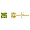 Best reviews of ⌛ 14K Gold 4mm Princess Cut Peridot Earrings by Belk & Co. 🛒