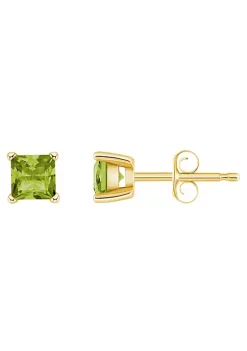 Best reviews of ⌛ 14K Gold 4mm Princess Cut Peridot Earrings by Belk & Co. 🛒 -DealsBelk & Co. Store Belk 33860