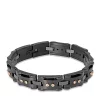 Wholesale 🛒 Men's Stainless Steel and Ceramic Bracelet by Belk & Co. 🧨