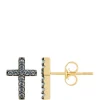 Top 10 ✨ Swiss Blue Topaz Cross Stud Earrings in 10K Gold by Belk & Co. 🌟