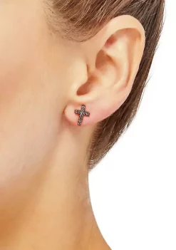 Top 10 ✨ Swiss Blue Topaz Cross Stud Earrings in 10K Gold by Belk & Co. 🌟 -DealsBelk & Co. Store Belk 33897