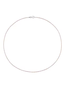 Promo 🔥 Beaded Chain Necklace in 18k Rose Gold Plated Sterling Silver by Belk & Co. 😍 -DealsBelk & Co. Store Belk 33903