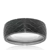 Best Sale ✨ Men's Stainless Steel Black Ion Plated Textured Ring by Belk & Co. 🎁