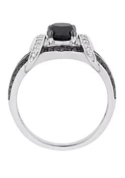 Top 10 ❤️ 1.38 ct. t.w. Black and White Diamond Split Shank Ring in 10K White Gold by Belk & Co. 🔥 -DealsBelk & Co. Store Belk 33933