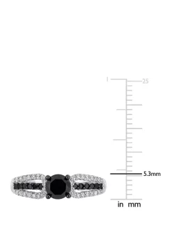 Best reviews of ✔️ 1.1 ct. t.w. Black and White Diamond Halo Engagement Ring in 14K White Gold by Belk & Co. 🥰 -DealsBelk & Co. Store Belk 33940