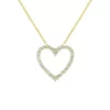 Buy 🥰 1/4 ct. t.w. Diamond Heart Necklace in 10K Yellow Gold by Belk & Co. 🎉