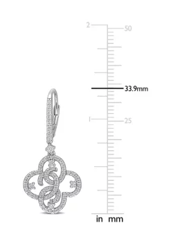 Cheapest ✨ 1 ct. t.w. Created Moissanite Floral Earrings in Sterling Silver by Belk & Co. 😀 -DealsBelk & Co. Store Belk 33996