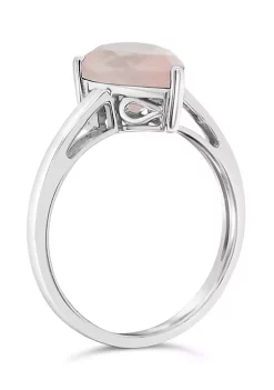 Brand new 🧨 Sterling Silver 12x8mm Pear Shape Rose Quartz Solitaire Ring by Belk & Co. ⭐ -DealsBelk & Co. Store Belk 34035