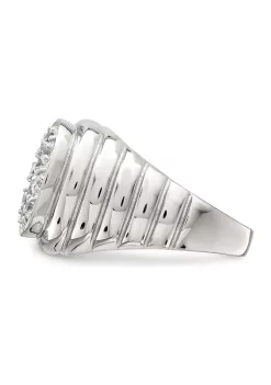 Promo 🎉 Men's Sterling Silver Cubic Zirconia Ring by Belk & Co. ⌛ -DealsBelk & Co. Store Belk 34040