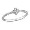 Coupon ⭐ Diamond Accent Floral Promise Ring in Sterling Silver by Belk & Co. 🔔