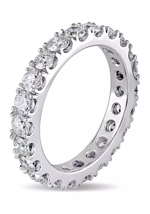 Top 10 🥰 2 ct. t.w. Diamond Full Eternity Band in 14K White Gold by Belk & Co. 👍 2 Top 10 🥰 2 ct. t.w. Diamond Full Eternity Band in 14K White Gold by Belk & Co. 👍 - Image 2