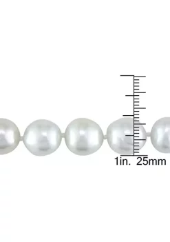 Brand new 😉 10-12 MM Semi-Round White South Sea Pearl Strand Necklace with 14k Yellow Gold Clasp by Belk & Co. 👍 8 Brand new 😉 10-12 MM Semi-Round White South Sea Pearl Strand Necklace with 14k Yellow Gold Clasp by Belk & Co. 👍 -DealsBelk & Co. Store Belk 34107