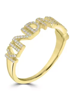 Flash Sale 🧨 1/5 ct. t.w. Diamond "Kindness" Ring in 14K Yellow Gold by Belk & Co. 🎁