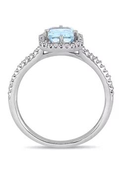 Cheapest 🌟 1 ct. t.w. Aquamarine and 1/4 ct. t.w. Diamond Halo Ring in 14k White Gold by Belk & Co. 🛒 6 Cheapest 🌟 1 ct. t.w. Aquamarine and 1/4 ct. t.w. Diamond Halo Ring in 14k White Gold by Belk & Co. 🛒 -DealsBelk & Co. Store Belk 34142