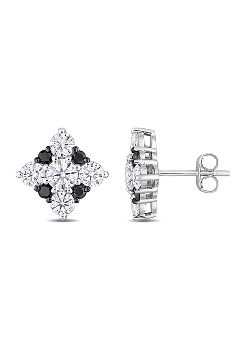 New ๐ 2.16 ct. t.w. Created Moissanite and 1/3 ct. t.w. Black Diamond Stud Earrings in 10K White Gold by Belk & Co. ๐งจ 1 New ๐ 2.16 ct. t.w. Created Moissanite and 1/3 ct. t.w. Black Diamond Stud Earrings in 10K White Gold by Belk & Co. ๐งจ