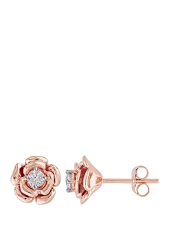 Wholesale 🔥 Diamond Floral Stud Earrings i by Belk & Co. 👏 -DealsBelk & Co. Store Belk 34163