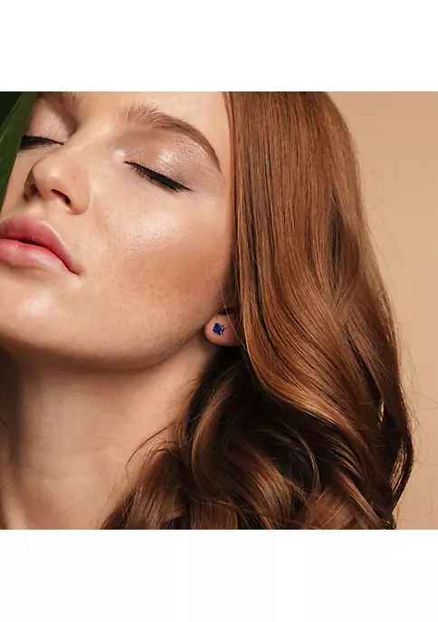 Brand new ๐ฅฐ Lab Created 2.68 CT TGW Square Created Blue Sapphire Earrings in Sterling Silver by Belk & Co. ๐ 4 Brand new ๐ฅฐ Lab Created 2.68 CT TGW Square Created Blue Sapphire Earrings in Sterling Silver by Belk & Co. ๐ - Image 4