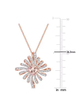 Promo 😉 2.21 ct. t.g.w. Morganite and White Topaz Spike Pendant with Chain in Rose Plated Sterling Silver by Belk & Co. 🤩 7 Promo 😉 2.21 ct. t.g.w. Morganite and White Topaz Spike Pendant with Chain in Rose Plated Sterling Silver by Belk & Co. 🤩 -DealsBelk & Co. Store Belk 34180