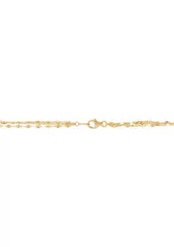 Outlet 🥰 3 Strand Twist Mirror with Sparkle Forzatina Necklace by Belk & Co. 🛒 -DealsBelk & Co. Store Belk 34207