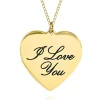 Flash Sale ⭐ 14k Yellow Gold I Love You Heart Pendant by Belk & Co. ⌛